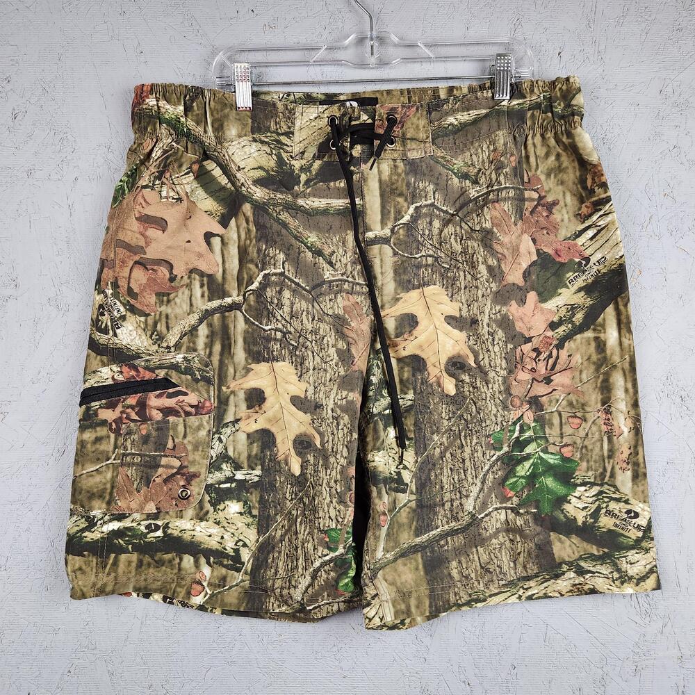 Mossy Oak Shorts Mens 40 Camo Cargo Break Up Infinity Board Swim Hunting Logo